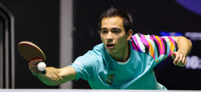 Hugo Calderano celebra melhor fase da carreira e favoritismo no WTT de Foz do Iguaçu