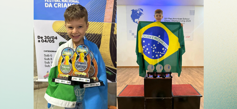 Prodígio do xadrez sul-mato-grossense faz simultânea em Campo Grande aos 7 anos