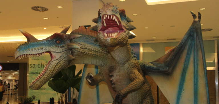 Exposição de dragões animatrônicos estreia em Campo Grande com entrada gratuita nesta sexta (20)