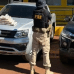 PRF apreende 16 kg de cocaína escondidos em estepe de caminhonete na BR-163, em Dourados