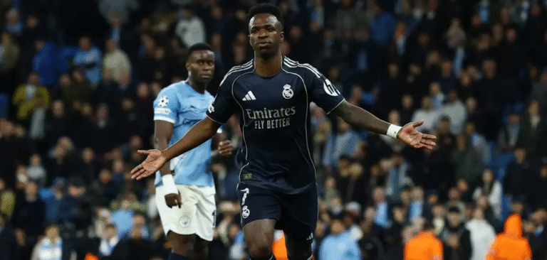 Vinicius Júnior marca dois gols e garante classificação do Real Madrid sobre o Manchester City na Champions