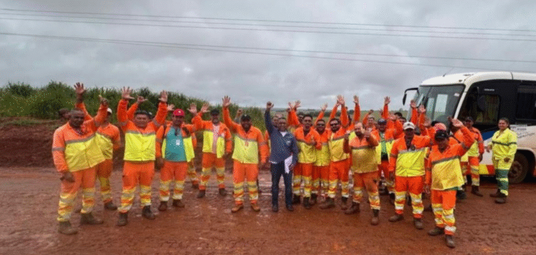Sindicato visita obras da BR-163 em MS e reforça diálogo com trabalhadores da duplicação