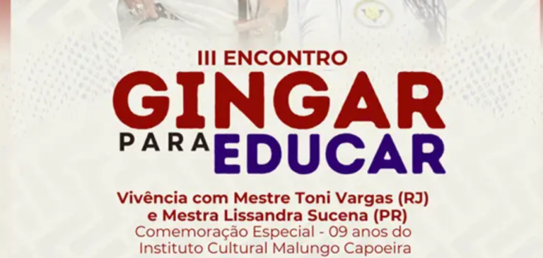 Dourados recebe encontro de capoeira com mestre referência nacional e celebra nove anos de projeto cultural