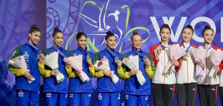 Brasil conquista duas medalhas na Copa do Mundo de Ginástica Rítmica em Tashkent