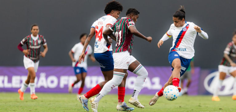 Bahia busca empate nos acréscimos contra o Fluminense em jogo de seis gols no Brasileirão Feminino